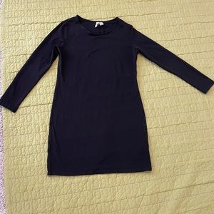 Divided Brand is a Long Sleeve Black Dress with a jewel neckline Size Large